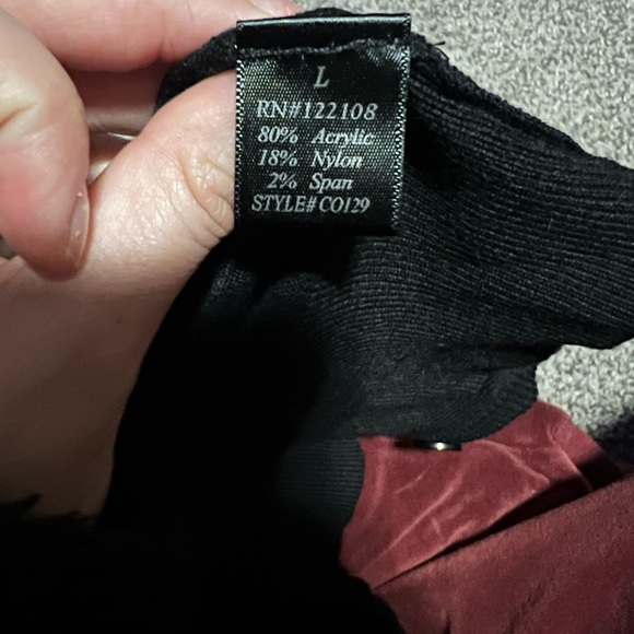 3/4 sleeve v neck black cardigan - Picture 8 of 9